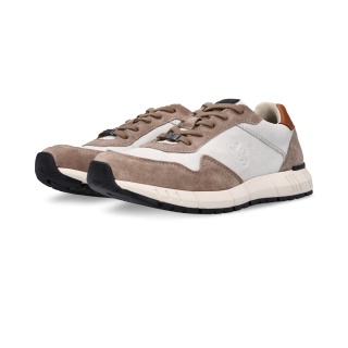 Salamander Sneakers (Smooth/Nubuck Leather) E31-ASA04-1410-1421 taupe brown/white Men's